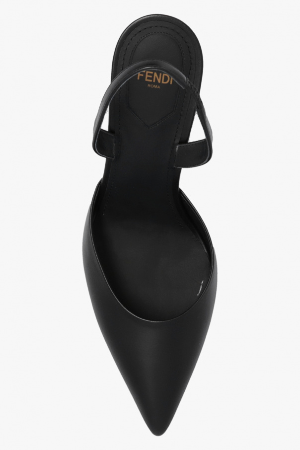OUTLET【FENDI】BLACK☆Fendi First もこもこ ミュール Fendi First Black Leather Heel Mules – World's Oyster Vintage